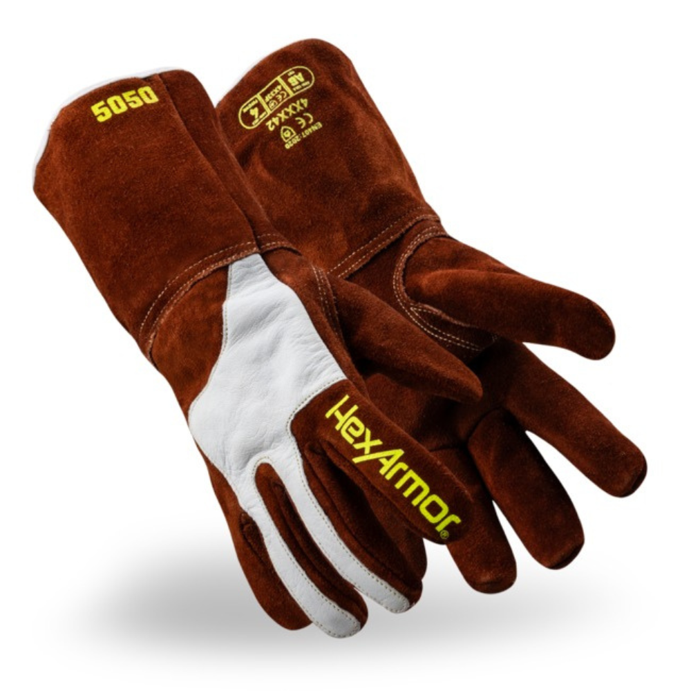 HexArmor HeatHide Split Cow Gauntlet from Columbia Safety